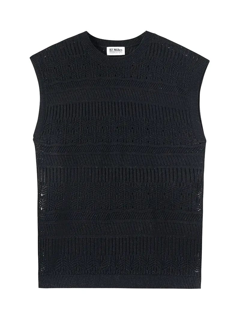 27 Miles Malibu Sweaters 27 Miles - Rhys Sweater in Black