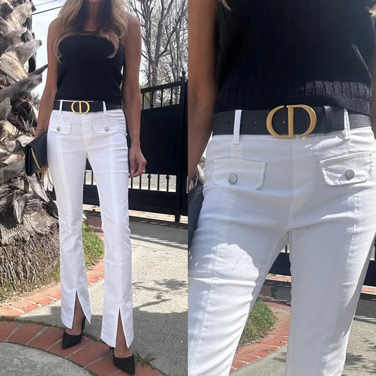 Bevy Flog Pants Bevy Flog - Adele Pant in White