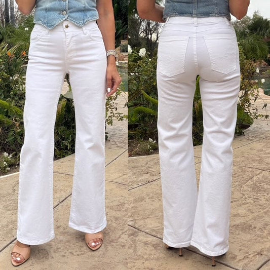 Bevy Flog Pants Bevy Flog - Amy Denim Pant in White