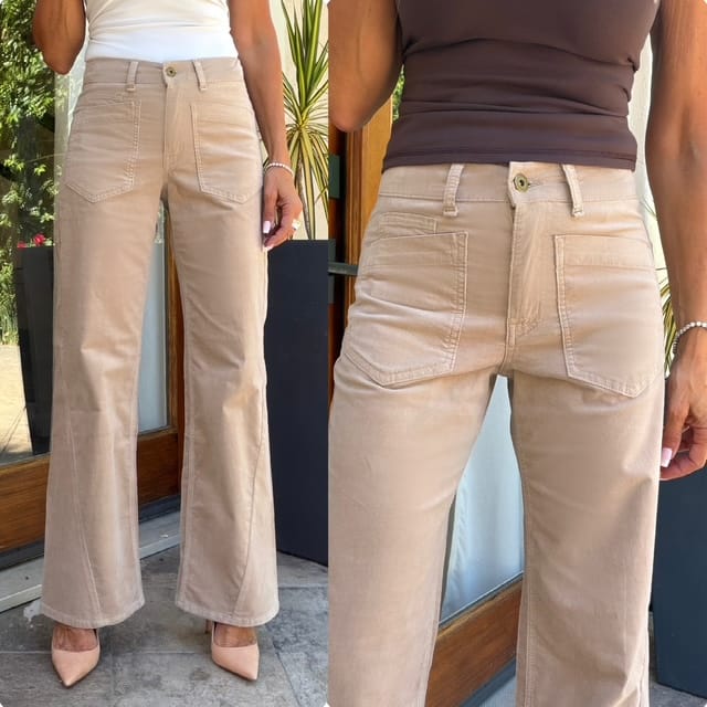 Bevy Flog Pants Bevy Flog - Bailey pant in sandstone velvet cord