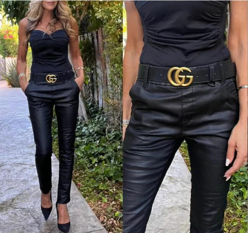 Bevy Flog Pants Bevy Flog - Dafna Vegan Leather in Black