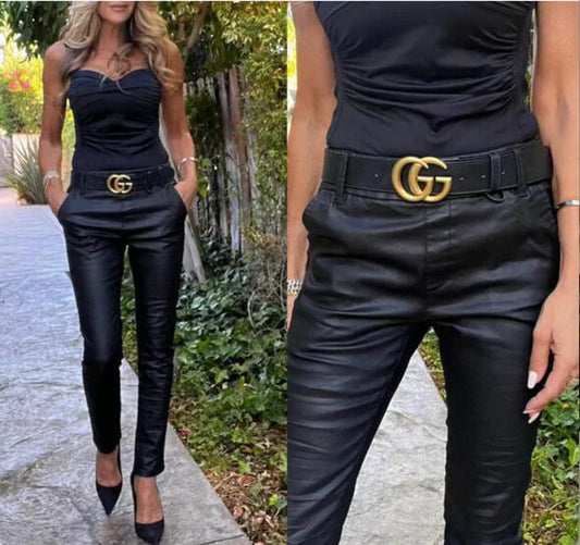 Bevy Flog Pants Bevy Flog - Dafna Vegan Leather in Black