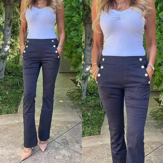 Bevy Flog Pants Bevy Flog - Ellen Pant in Navy Print