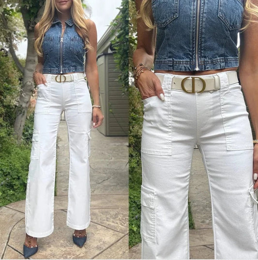 Bevy Flog Pants Bevy Flog - Randi Pant in White