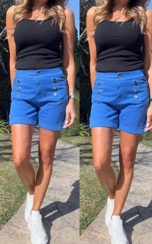 Bevy Flog Shorts Bevy Flog - Elisie Shorts in Blue