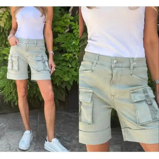 Bevy Flog Shorts Bevy Flog - Kim Cargo Shorts in Sage