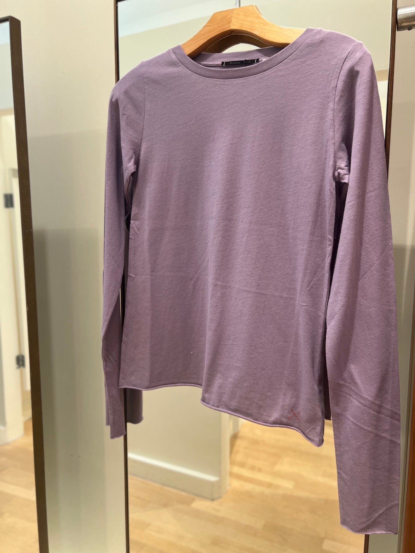 Brazeau Tricot Sweaters Brazeau Tricot - L/S Fitted Tee in Lavender