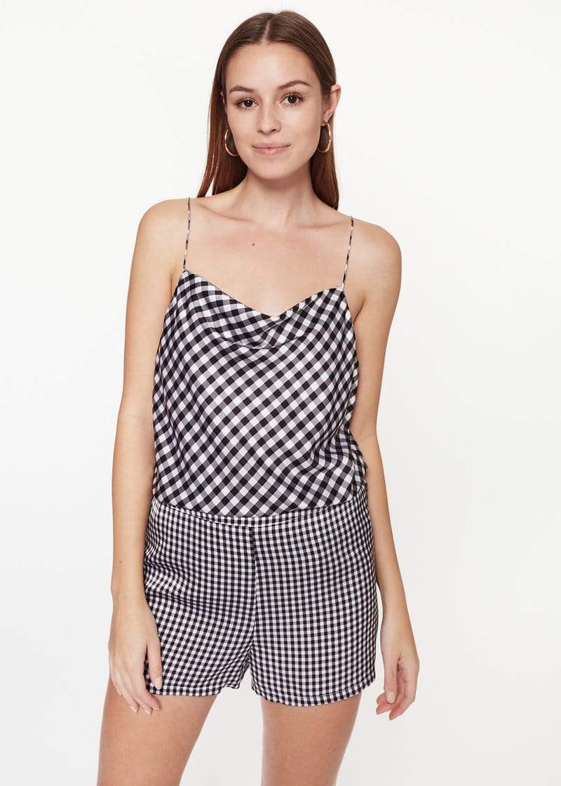 CAMI NYC Shorts CAMI NYC - Matilda Short in Black Mini Gingham