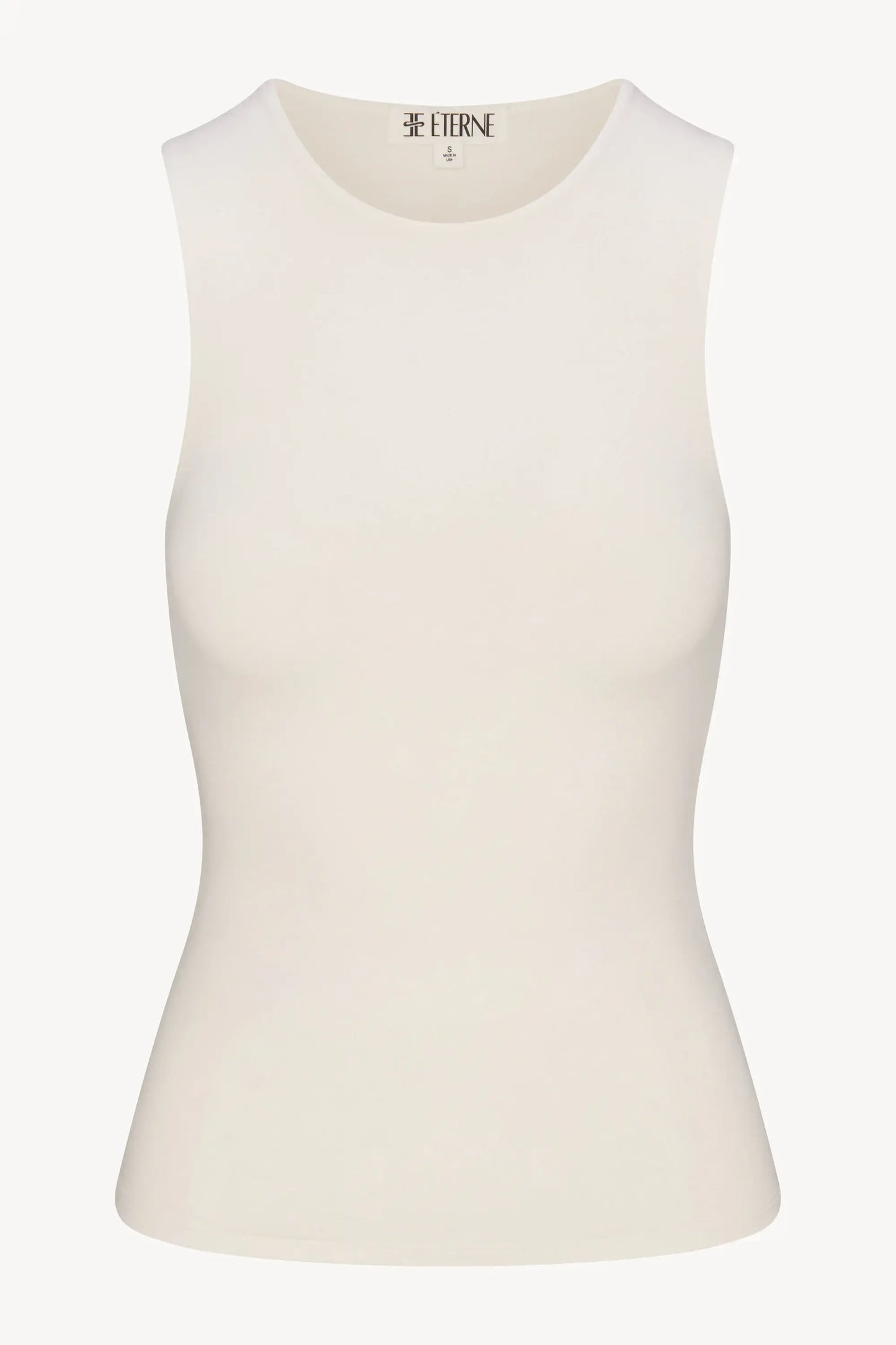 Eterne Shirts & Tops Eterne - Sleeveless Crewneck Top in Ivory