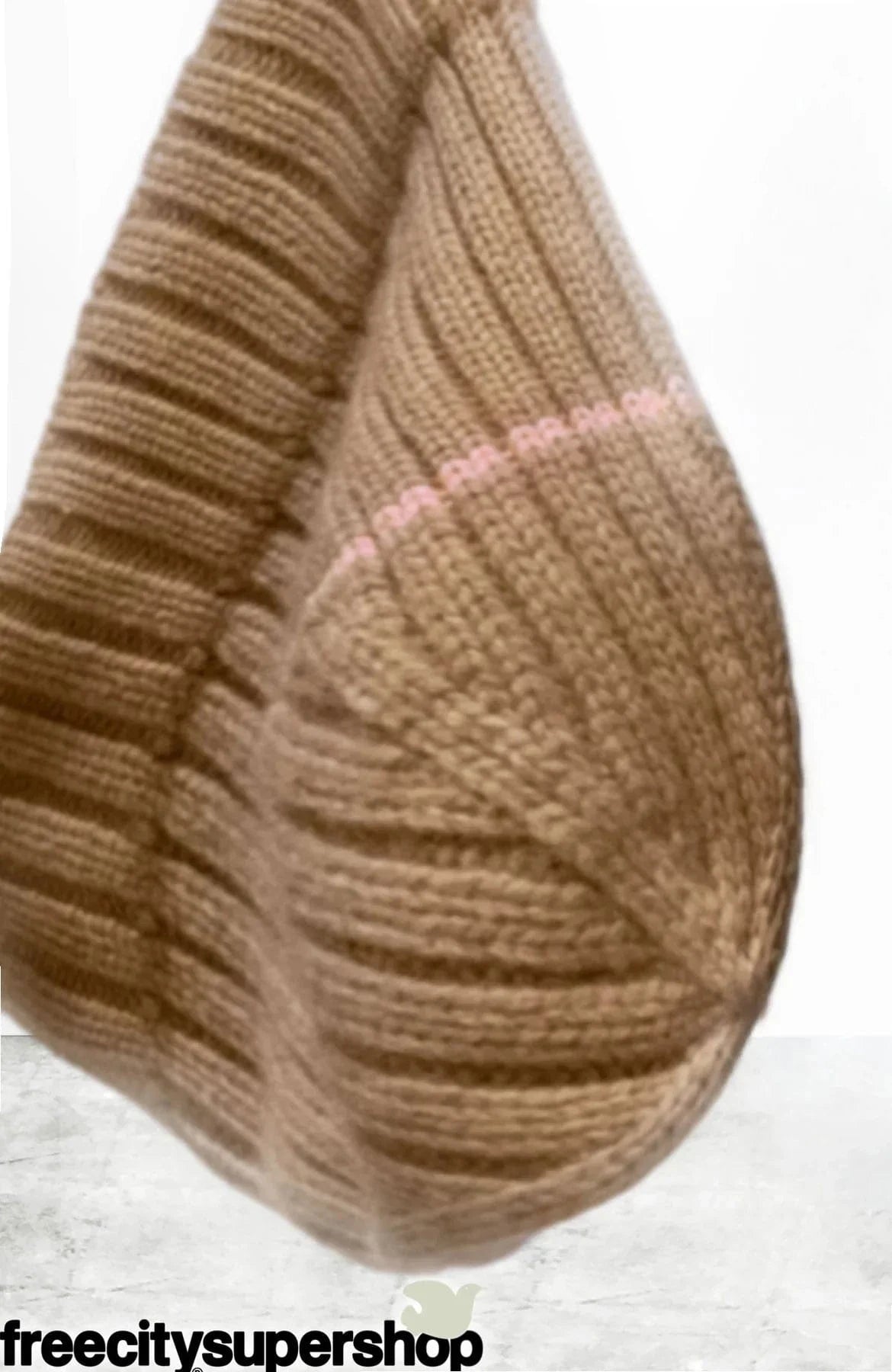 FREECITY Sweaters O/S Freecity - Canyon kid cashmere fatcuff hat in almond milk