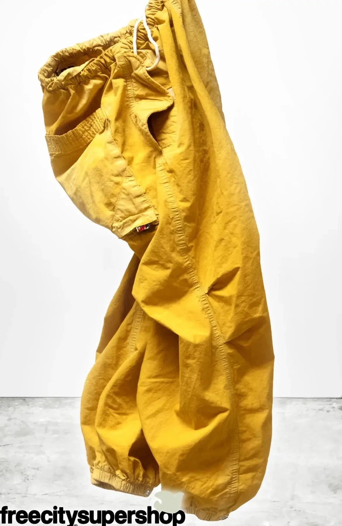 FREECITY Sweatpants S FrFreecity -CANYONKID POPLIN/AIR FLAP/SNAP JUMPpant - yellowplantpowder