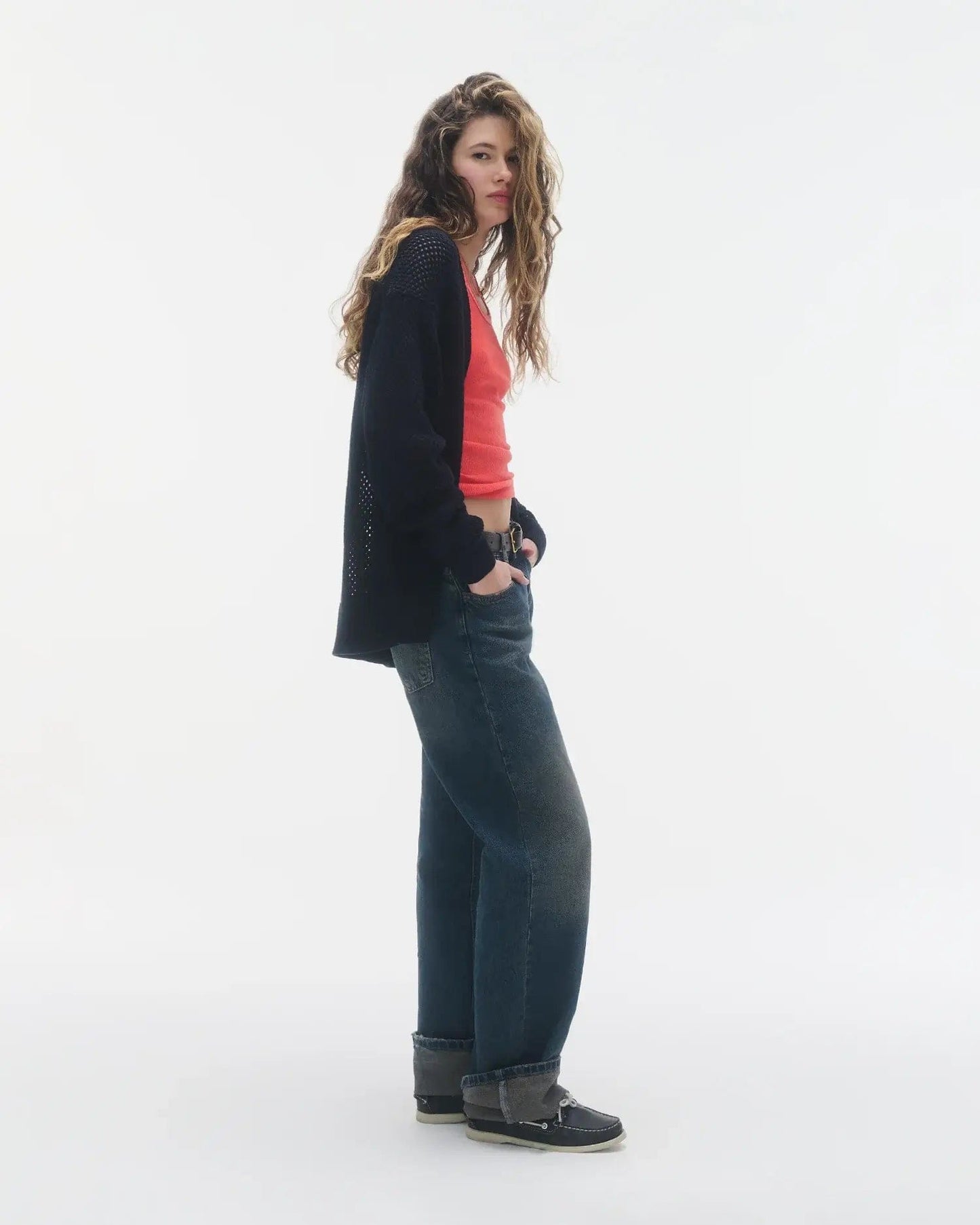 Guest In Residence Sweaters Guest In Residence - The Net Cardigan in Midnight