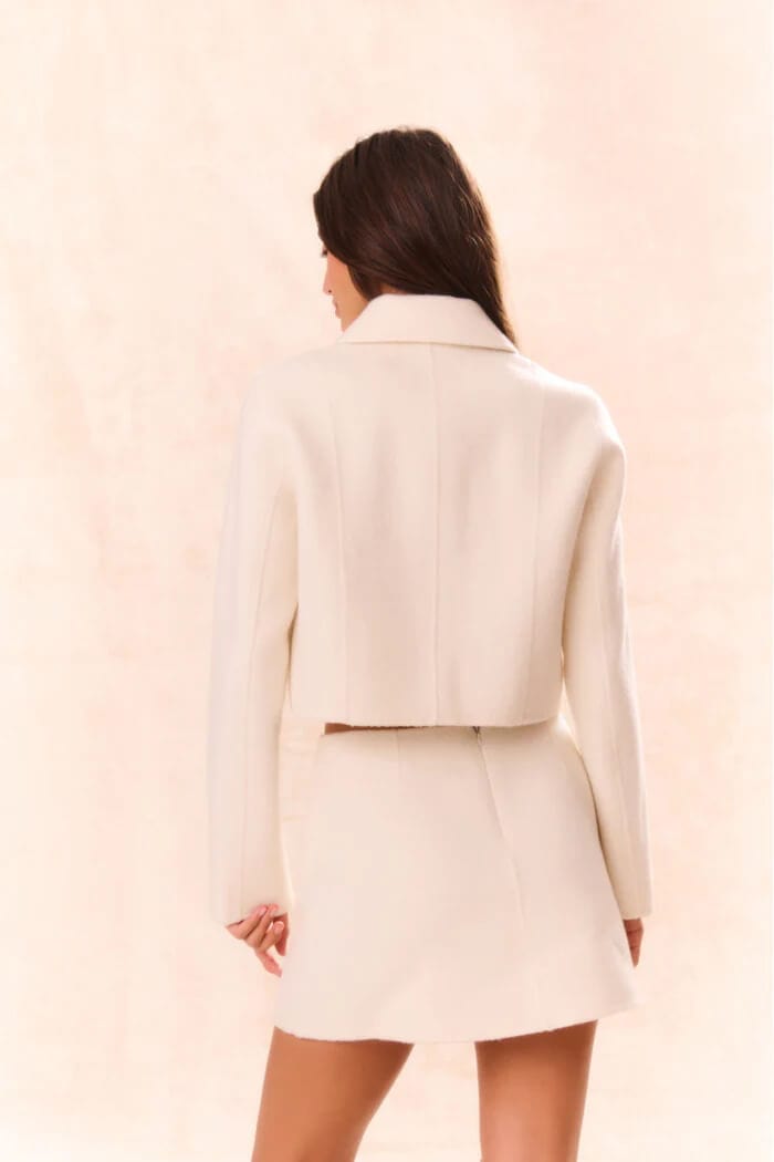 Love Shack Fancy Jackets 4 Love Shack Fancy - Lettie Jacket in Oatmeal