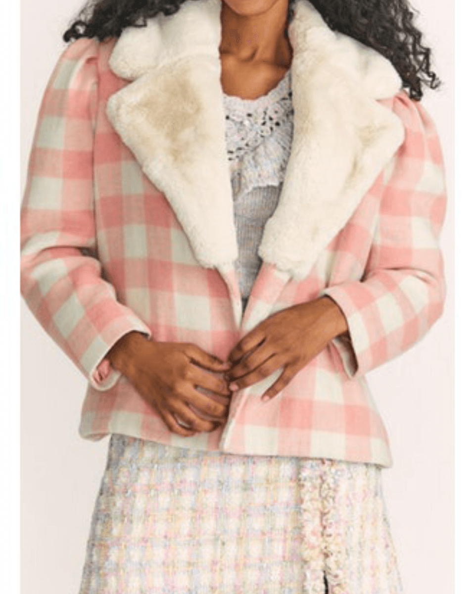 Love Shack Fancy Jackets Love Shack Fancy - Dumont Jacket in Crisp Peach
