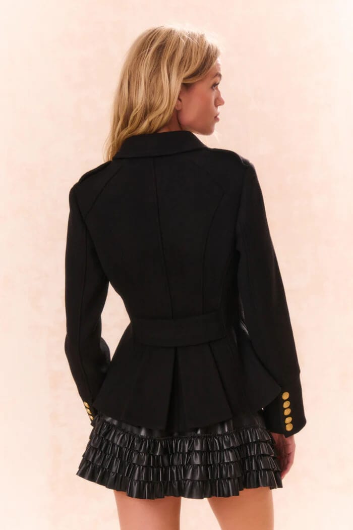 Love Shack Fancy Jackets Love Shack Fancy - Theda Jacket in Black