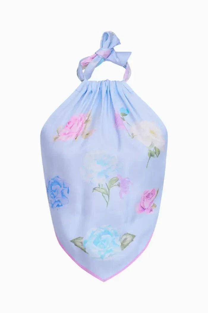 Love Shack Fancy Tops 2 Love Shack Fancy - Hollison Top in Amethyst Sky