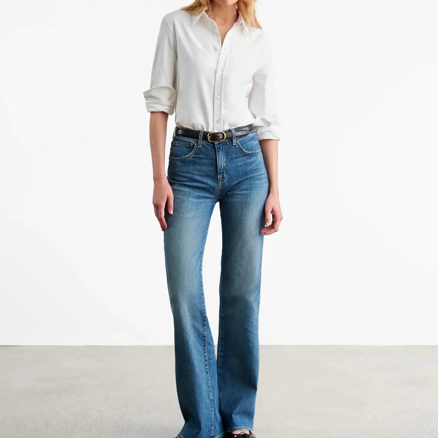 Nili Lotan Blouses M Nili Lotan - Dyllan Shrunken shirt in White