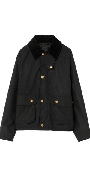 Nili Lotan Jackets Nili Lotan - Brinley Waxed Short Parka in Black
