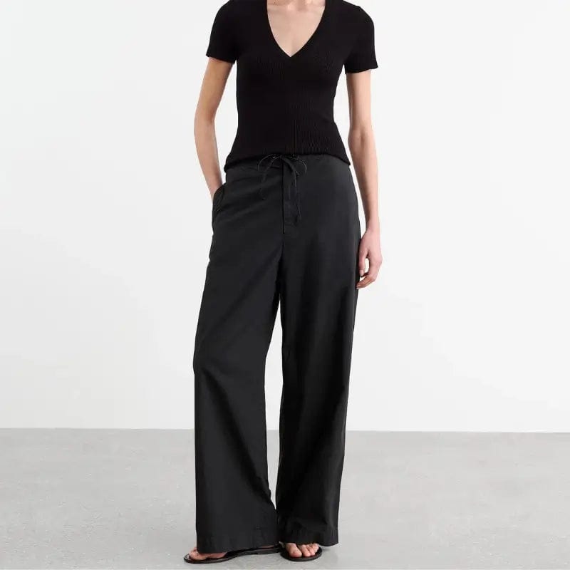 Nili Lotan Pants L Nili Lotan - Kai Pant in Jet Black