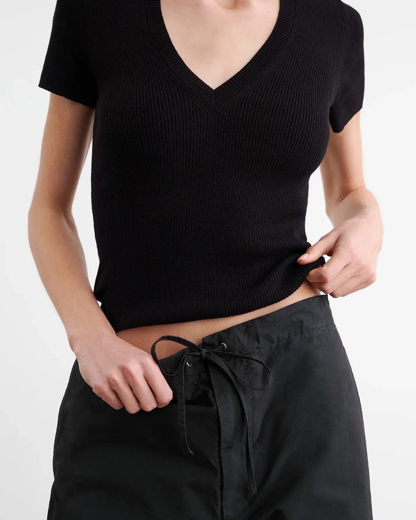 Nili Lotan Pants L Nili Lotan - Kai Pant in Jet Black