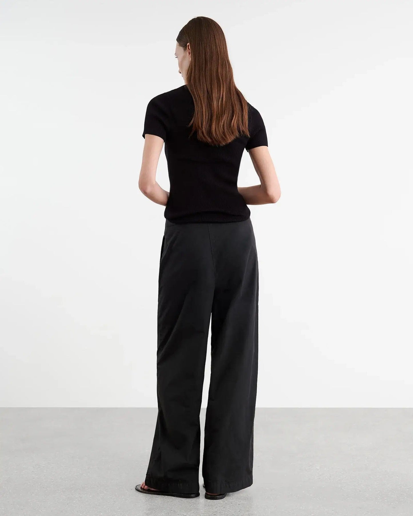 Nili Lotan Pants L Nili Lotan - Kai Pant in Jet Black