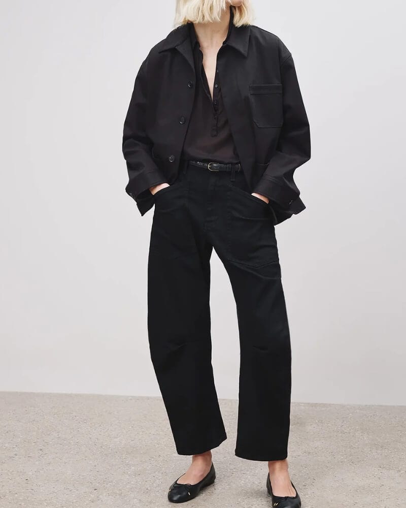 Nili Lotan Pants Nili Lotan - Shon Jean in Black
