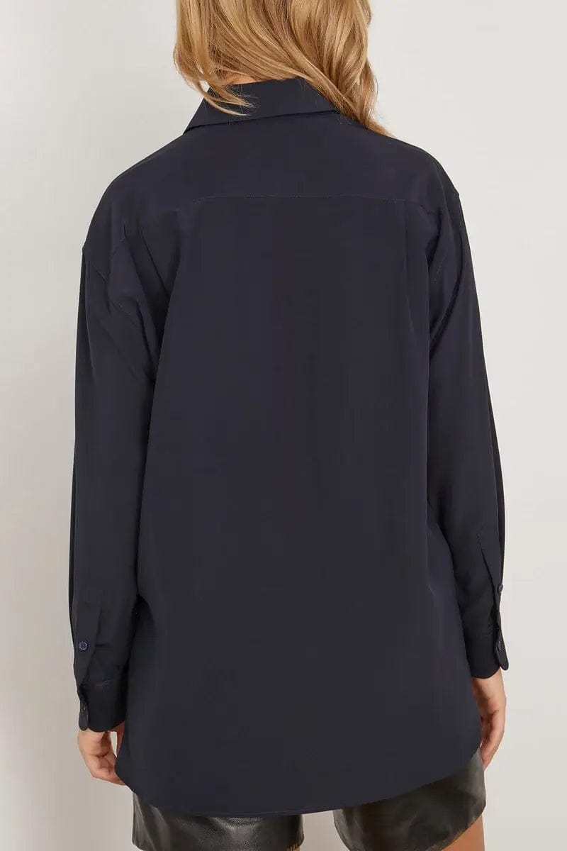 Nili Lotan Shirts S Nili Lotan - Julien Shirt in Dark Navy