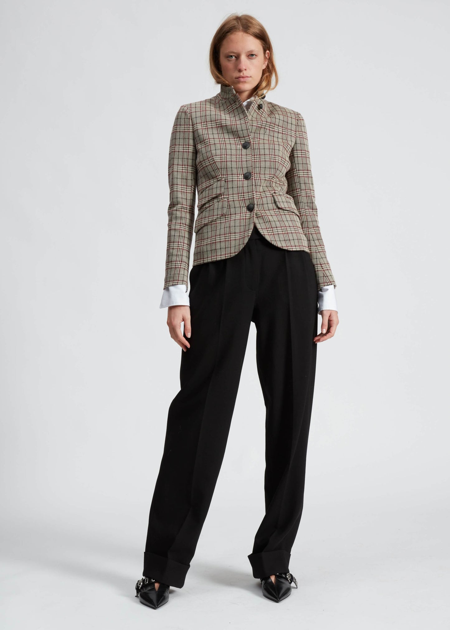 Rag & Bone Jackets Rag & Bone - Slade Blazer in Grey Plaid