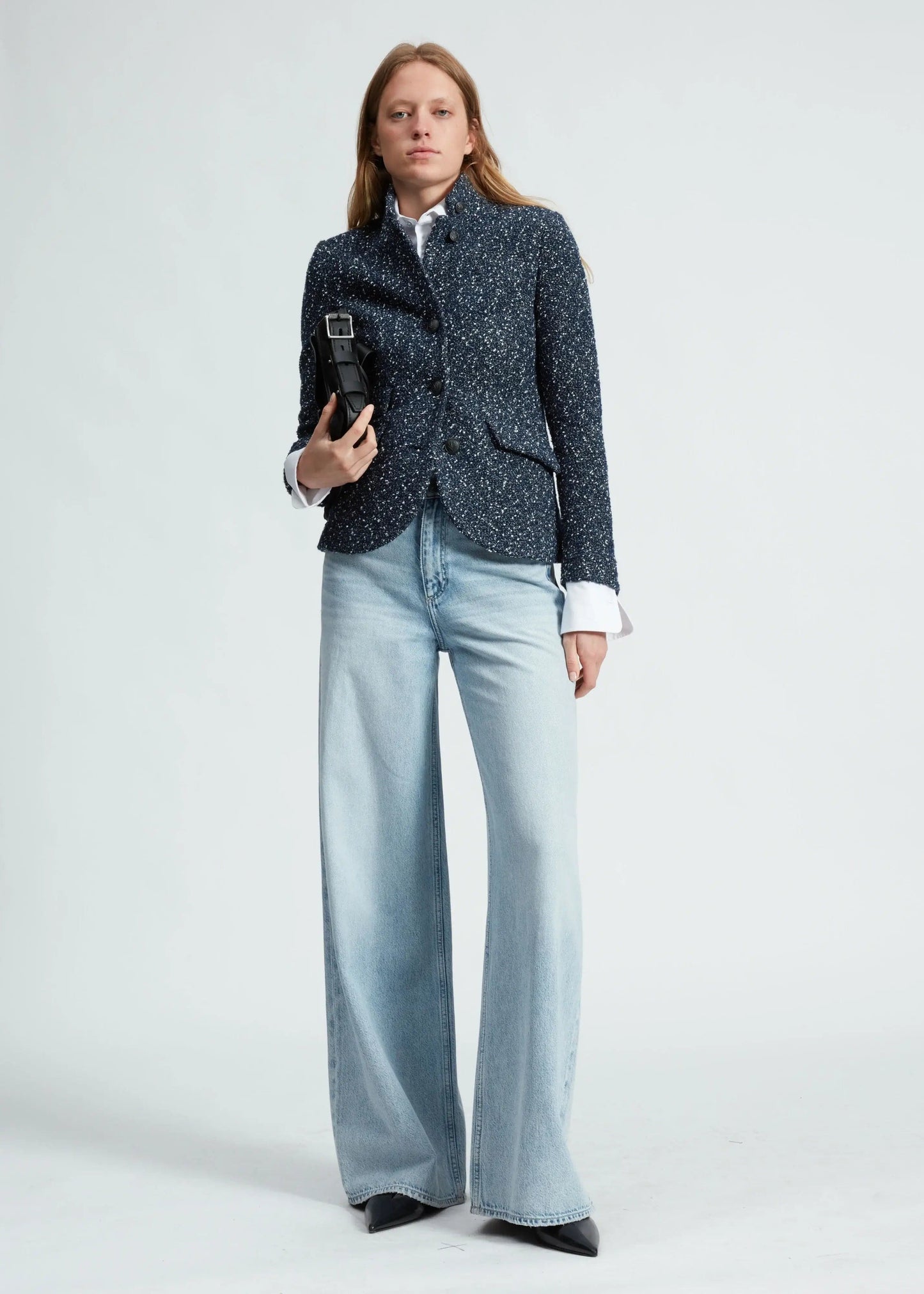 Rag & Bone Jackets Rag & Bone - Slade Tweed Blazer in Blue