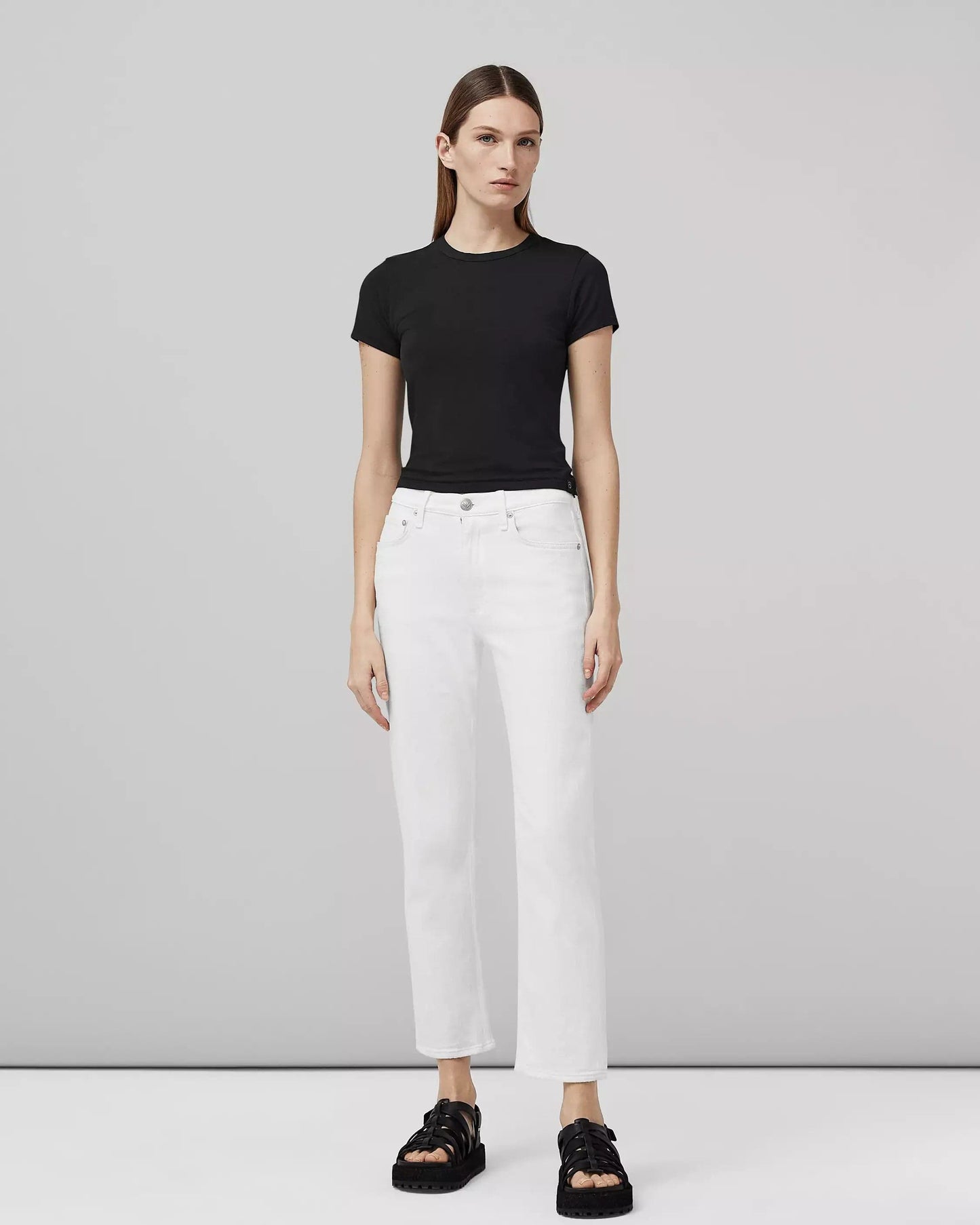 Rag & Bone Pants 32 Rag & Bone - Harlow Straight Jean- Optic White