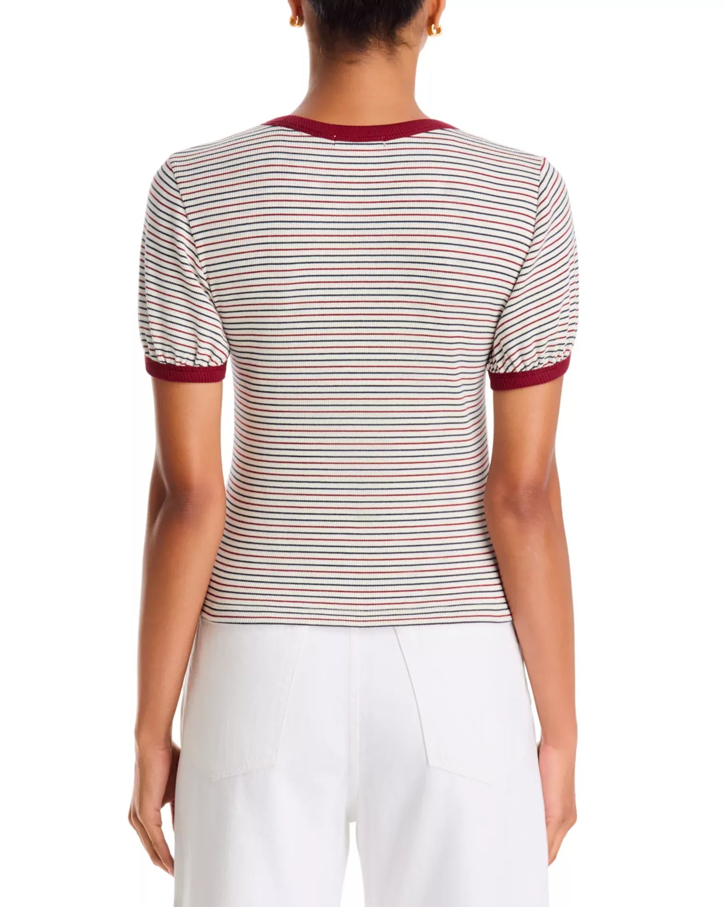 Rag & Bone Shirts & Tops Rag & Bone - Essential stripe crew tee in red