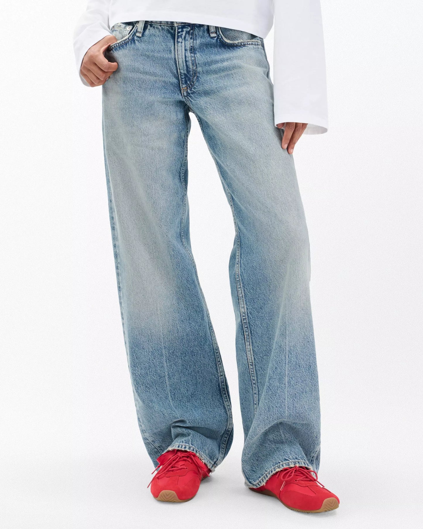 Rag & Bone Shoes Rag & Bone - Emilee Ballet runner sneakers in tomato red