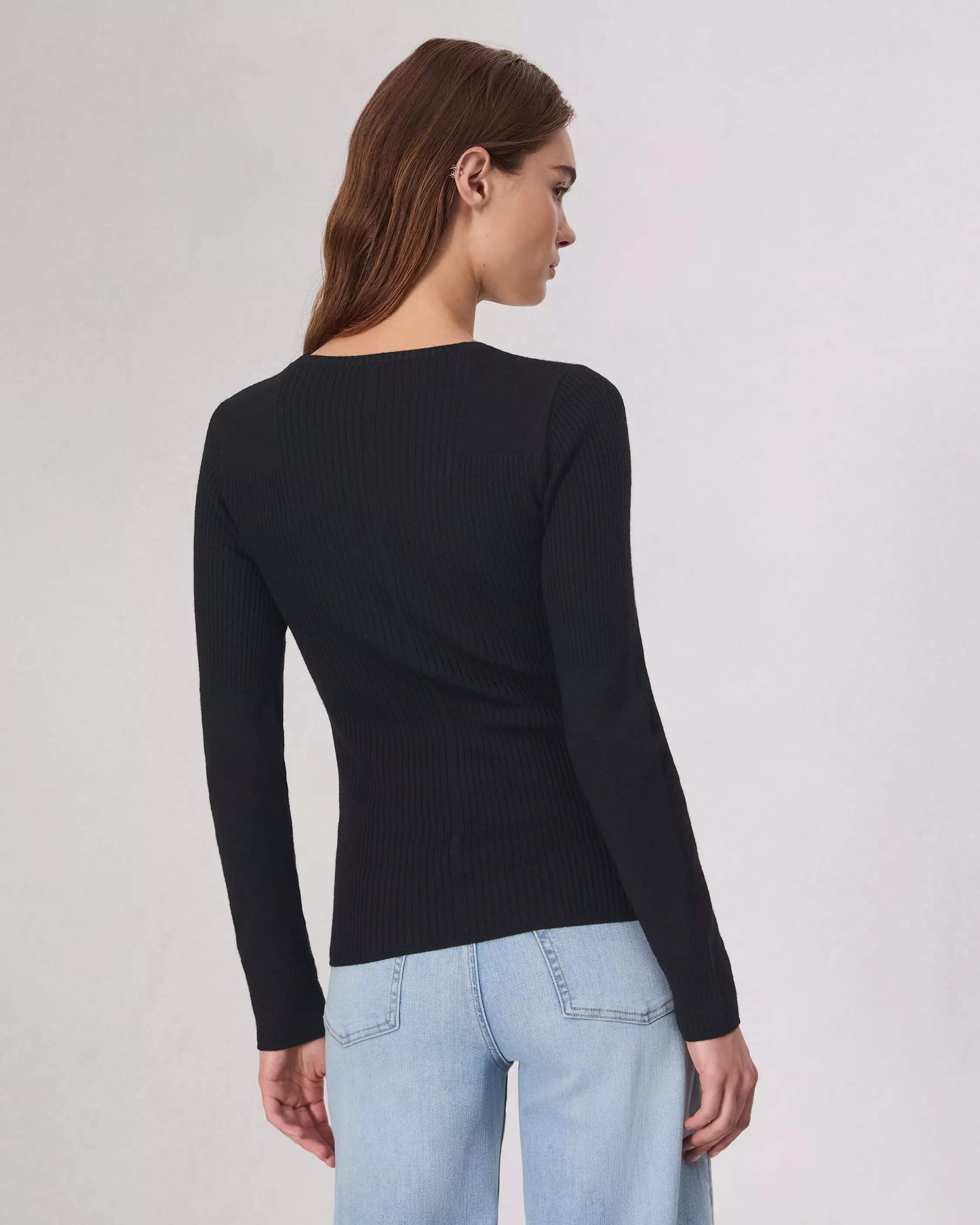 Rag & Bone Sweater Rag & Bone - Audrina Crew top in Black