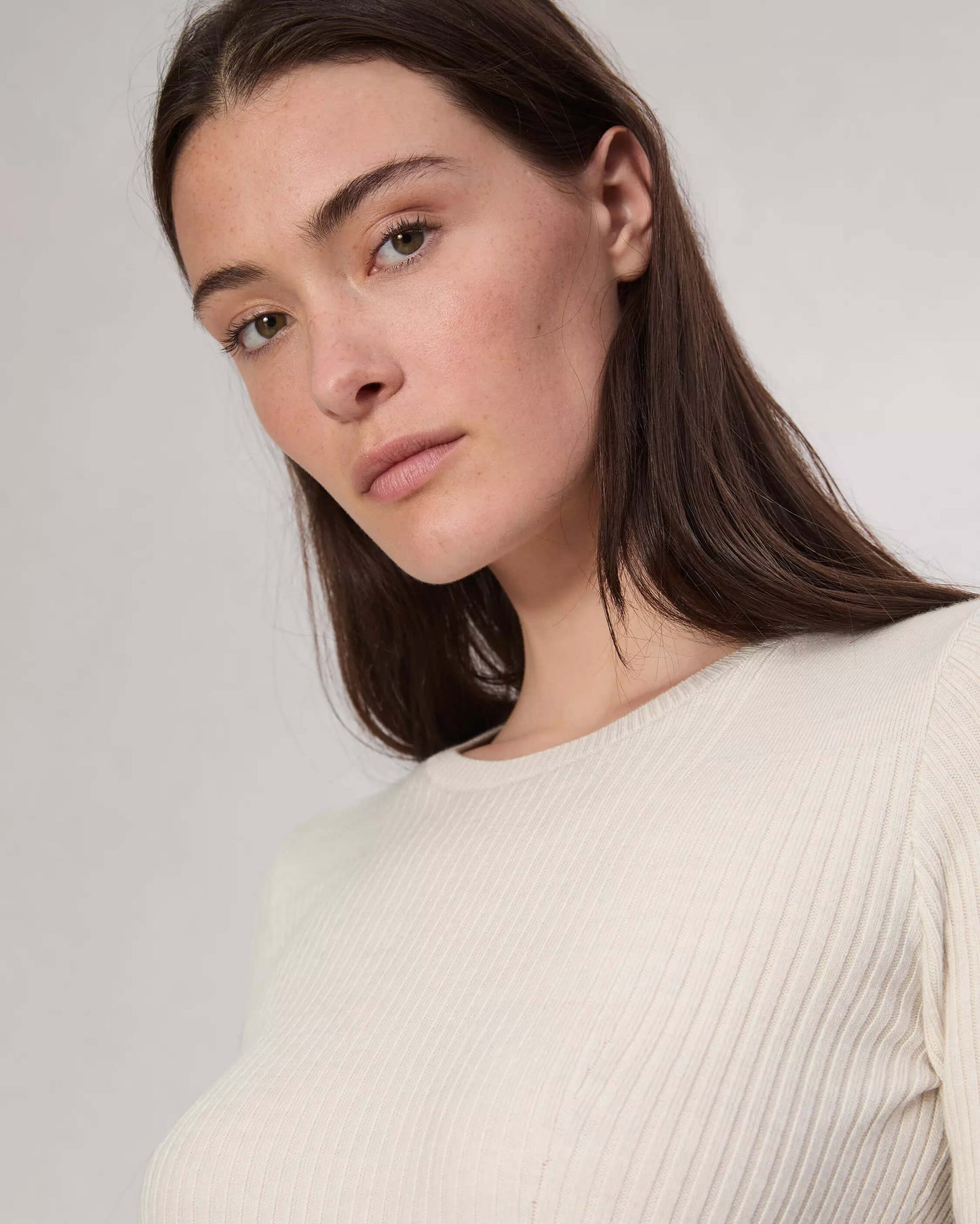 Rag & Bone Sweater Rag & Bone - Audrina Crew top in Off White