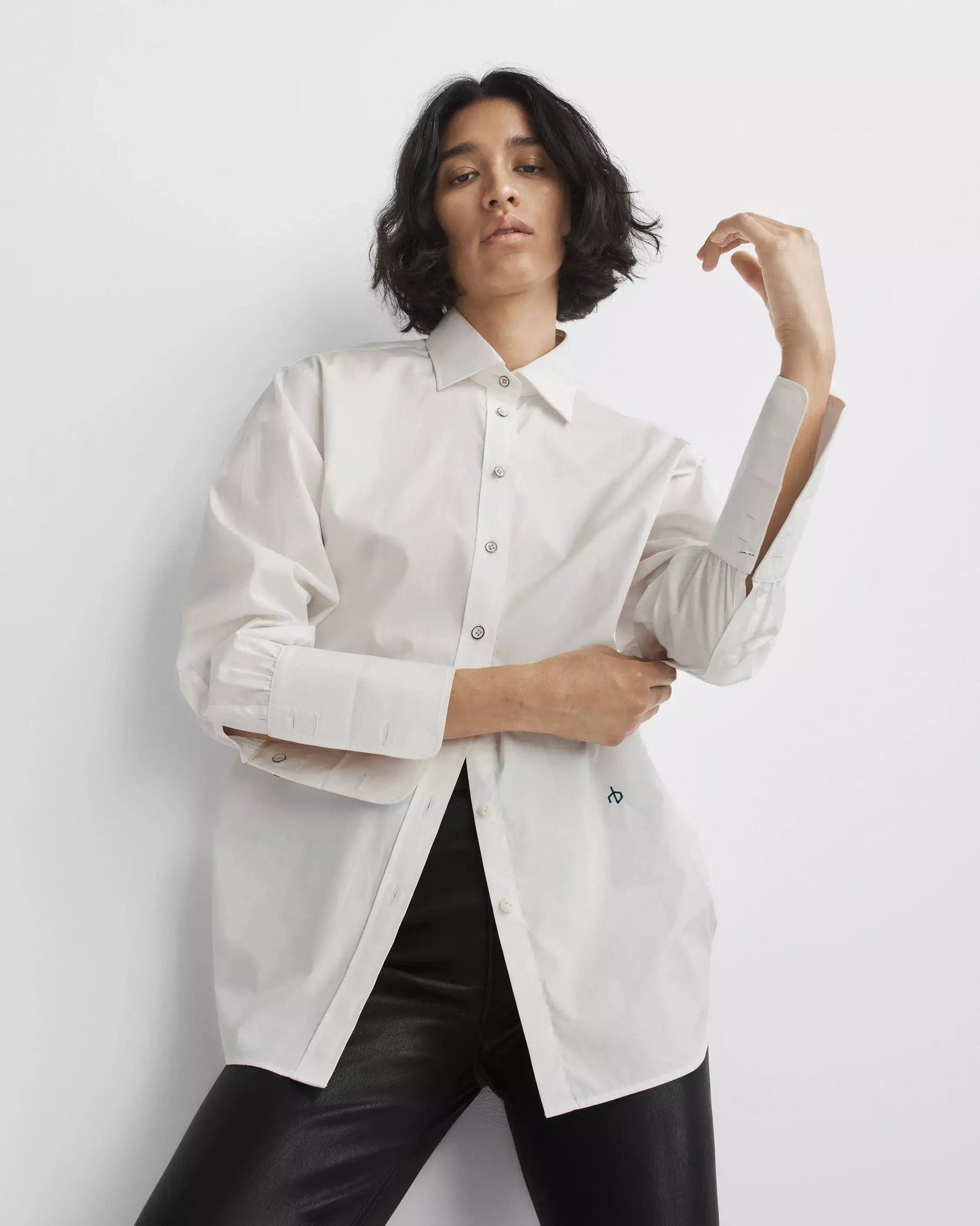 Rag & Bone Tops Rag & Bone - Diana Poplin Shirt in White