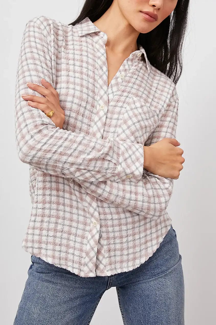 Rails Blouses S Rails - Brady Shirt in Powder Steel Blush