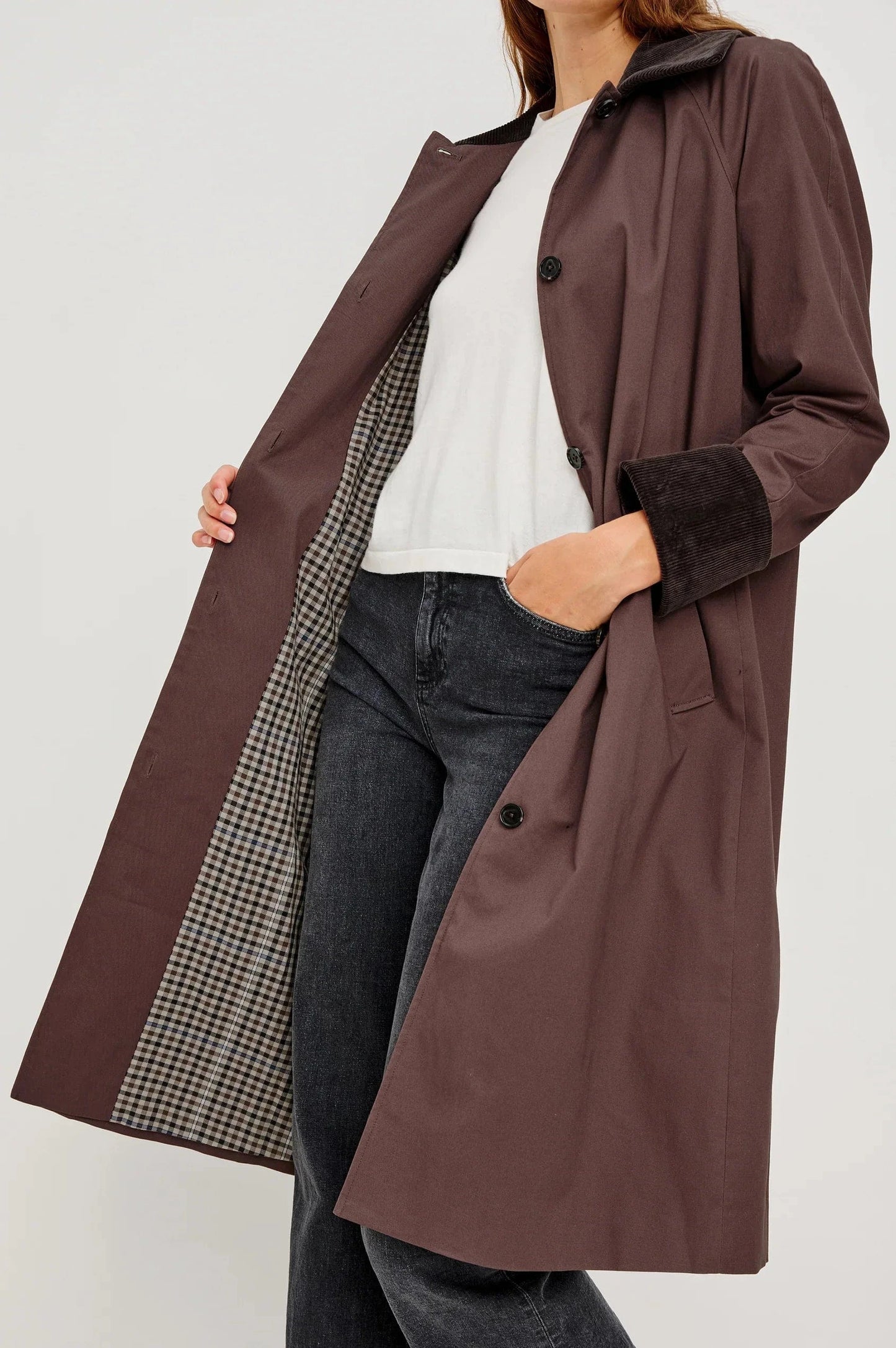 Rails Coats Rails - Levy Coat in Raisin