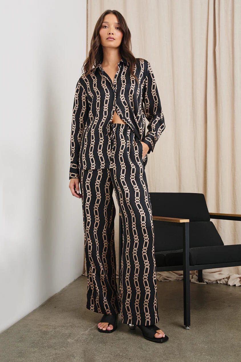 Rails Pants Rails - Damani Pant in Black Gold Chain Link