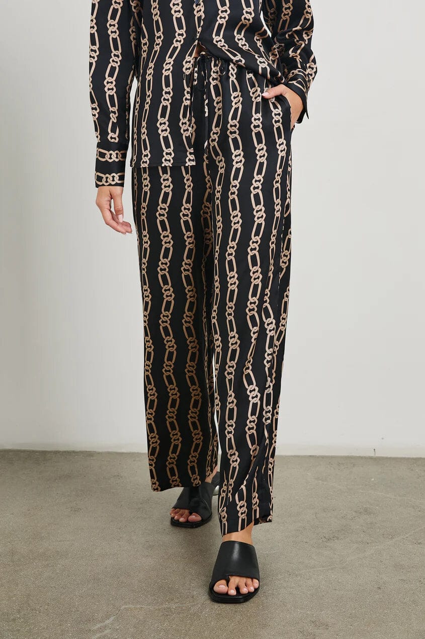Rails Pants Rails - Damani Pant in Black Gold Chain Link
