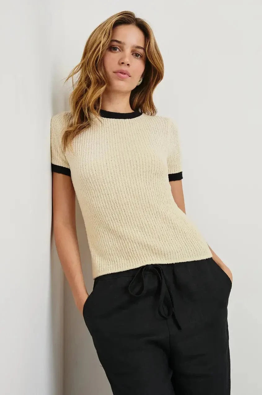 Rails Shirts & Tops Rails - Meredith top in Ivory Black