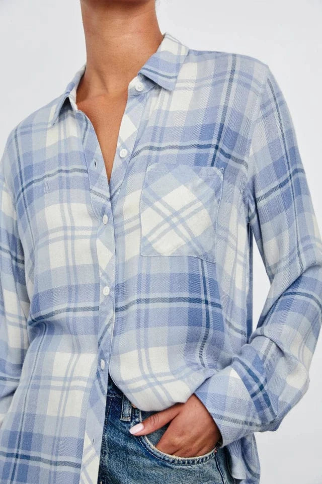 Rails Shirts & Tops XS Rails - Hunter shirt Faded Plum Ivory