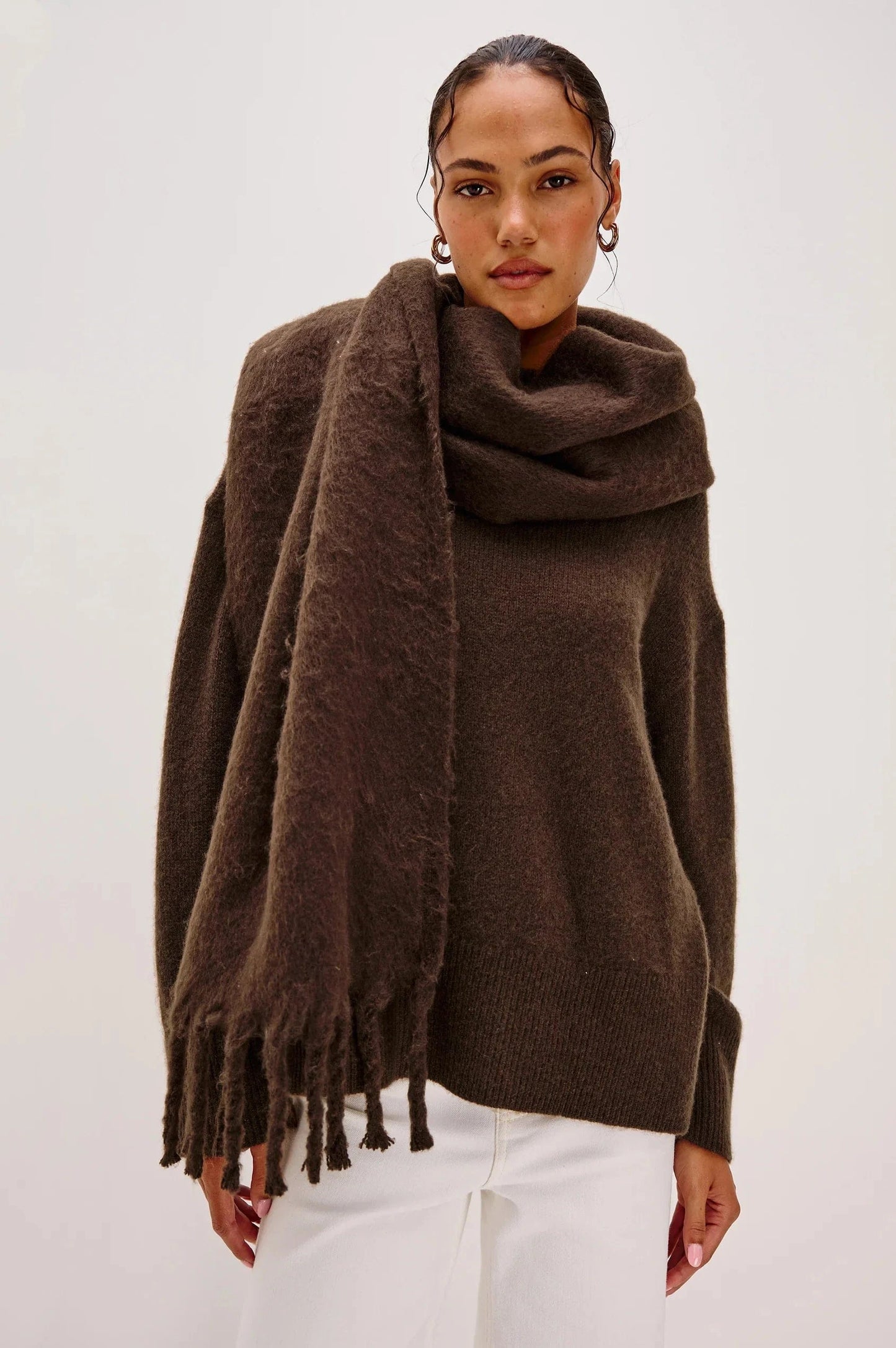 Rails Sweaters O/S Rails - Oslo Scarf in Walnut brown