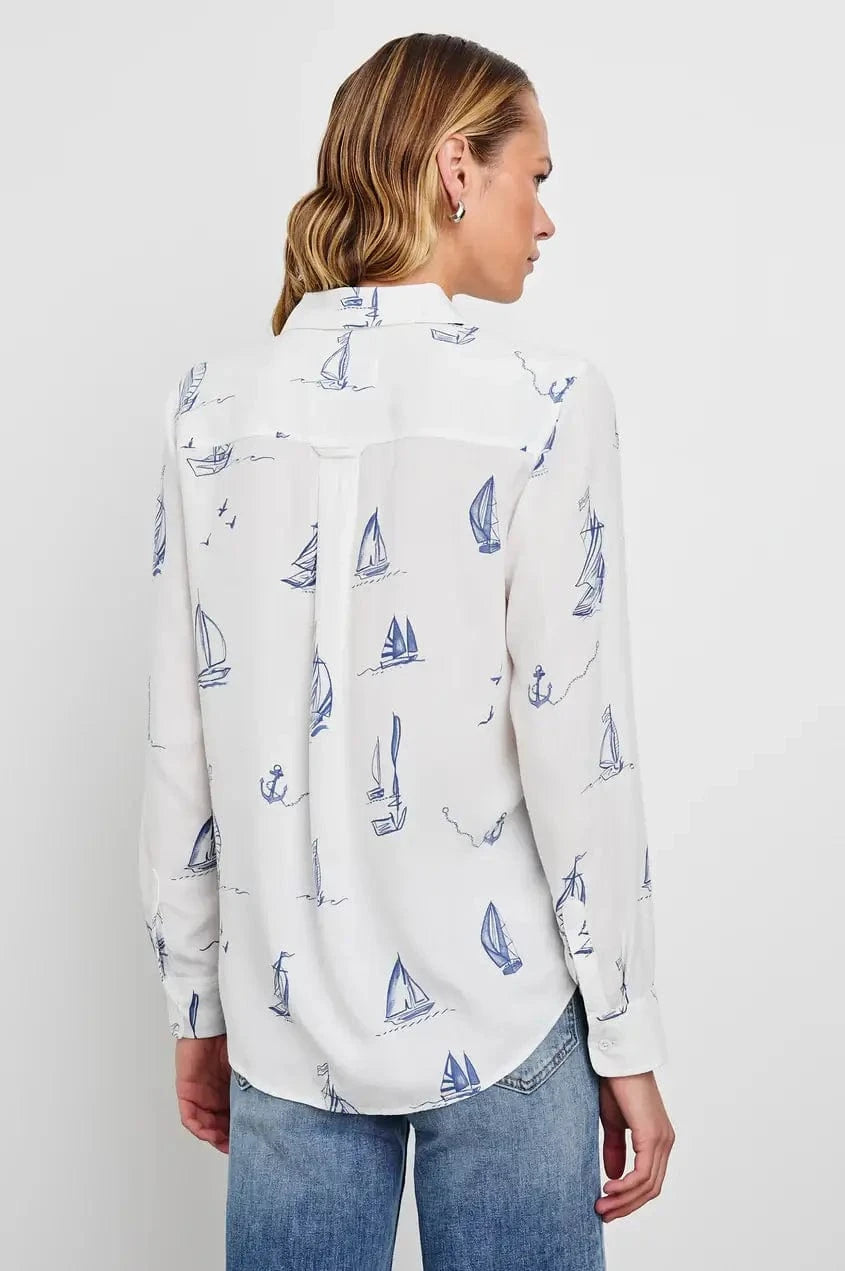 Rails Sweaters Rails - Kathryn shirt in sailboats