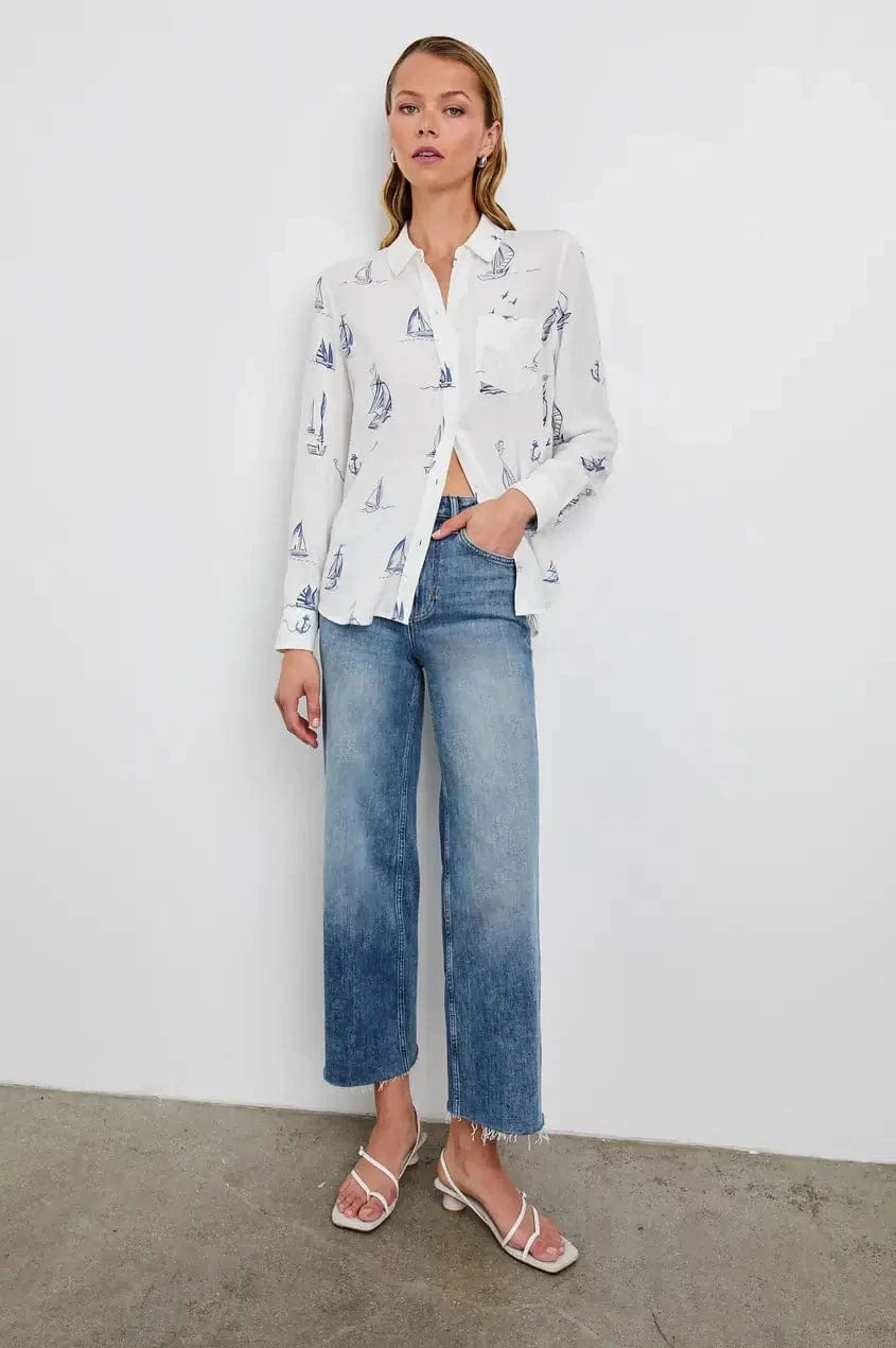 Rails Sweaters Rails - Kathryn shirt in sailboats