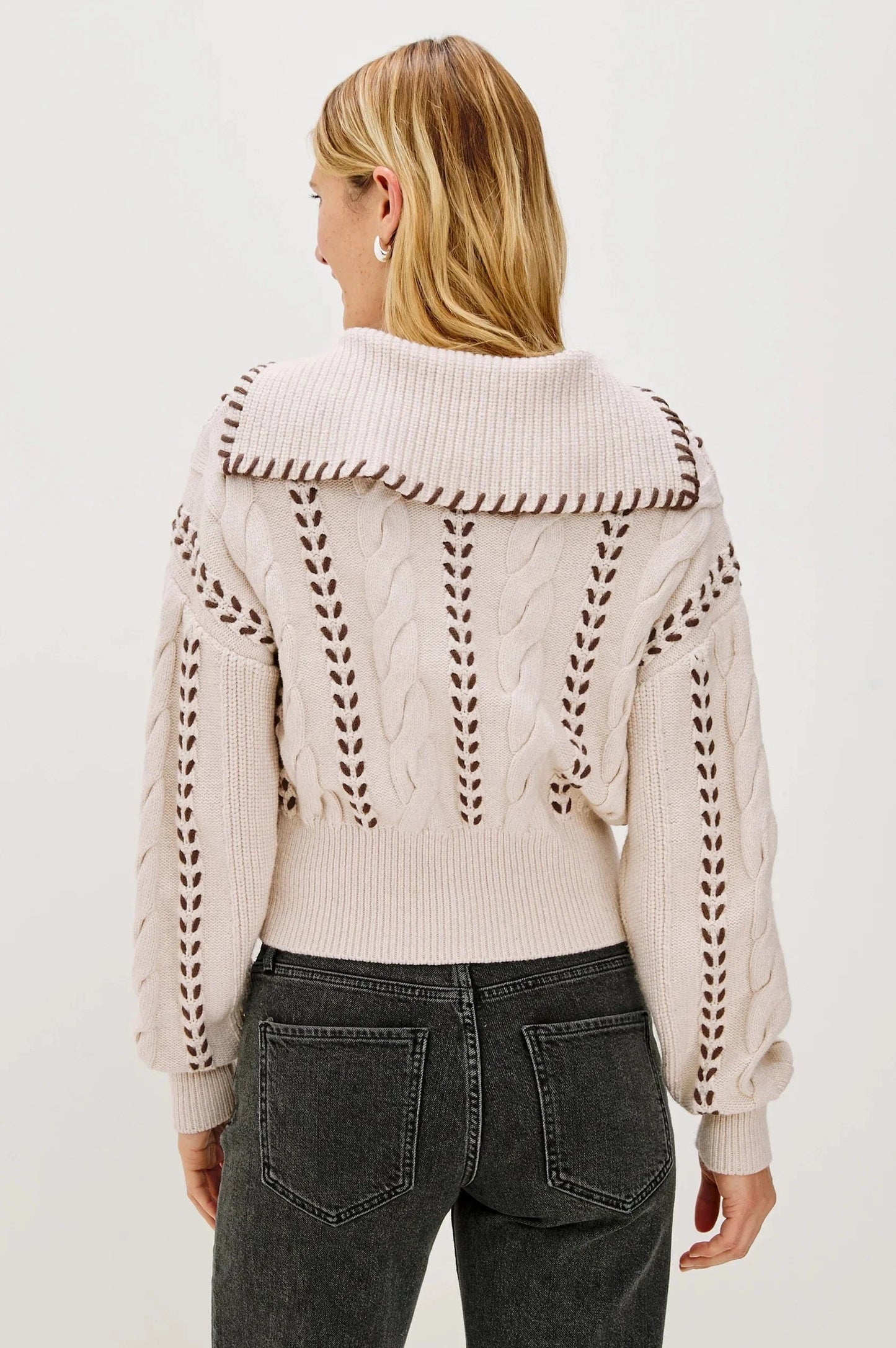 Rails Sweaters Rails - Lune sweater in oatmeal brown