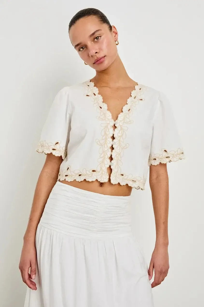 Rails Tops Rails - Cataluna Top in white
