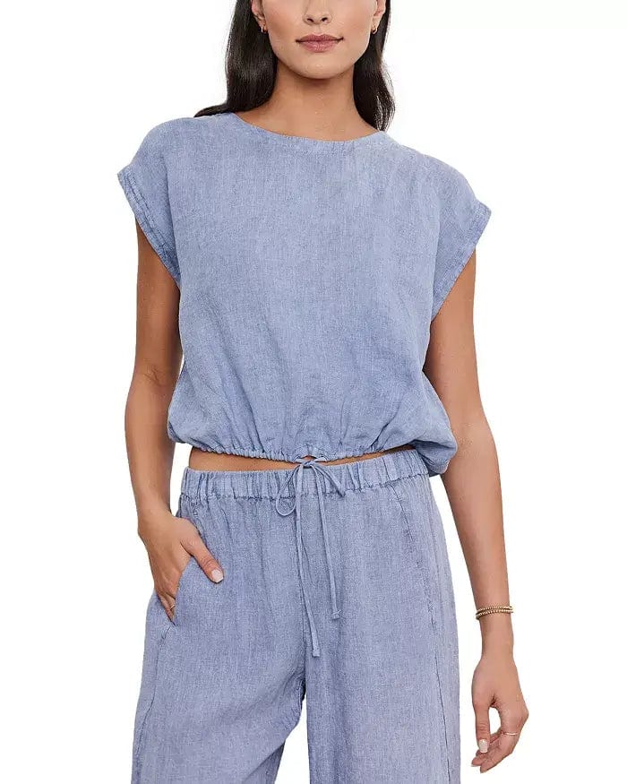 Velvet Blouses Velvet - Bayla top in Blue Haze
