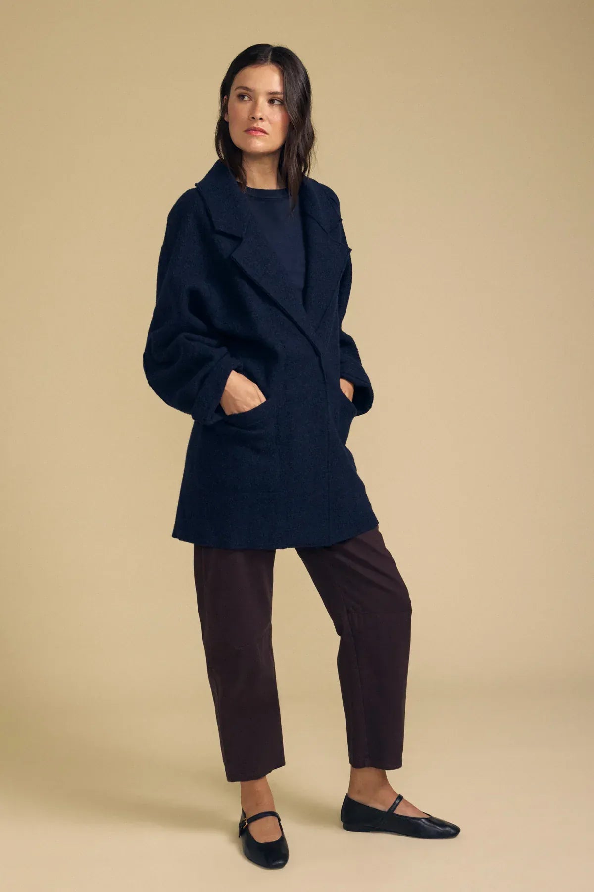 Velvet Coats & Jackets Velvet - Abby blazer in navy
