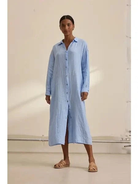 Velvet dresses Velvet with Cleo Wade - Nicole dress in Chill blue