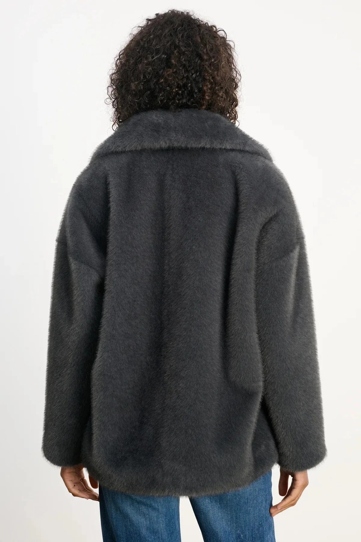 Velvet Jackets Velvet - Carolyn Fur Jacket in Slate